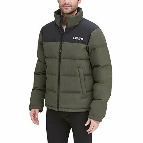 Мужская куртка Levis Arctic Cloth Retro Bubble Puffer Jacket, зеленый черный LM9RP721