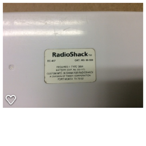 WORKING 1997 - RADIO SHACK: EC-457 old calculator w/ pencil case (P/N): 65-558