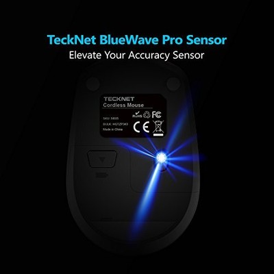 TECKNET Mini Wireless Mouse 2.4GHz Small Computer Mouse with USB Receiver 3 A...