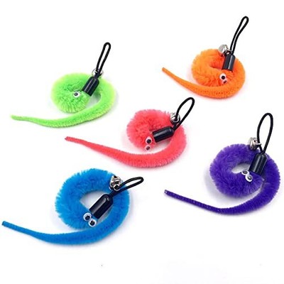 Cat Worm Toy Refills Cat Toys Wand Replacement 15 Pieces Cat Worms Refill Wor...