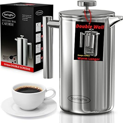 (1l)-double Walled Large Coffee Press