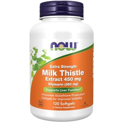 NOW Supplements, Silymarin Milk Thistle Extract, Extra Stren