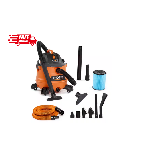 Wet Dry Shop Vac 14 Gallon 6 HP Workshop Garage Premium Car Cleaning Vacuum Kit