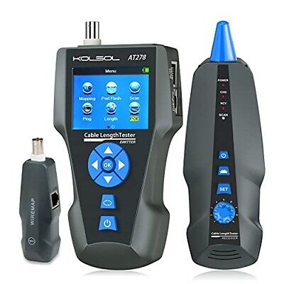 NOYAFA Network Cable Tester, AT278 TDR Multi-functional LCD Tracker For RJ45