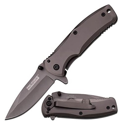 Tac-Force- Spring Assisted Folding Pocket Knife –Grey TiNite Coated Stainless...