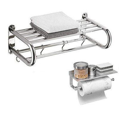 Holder Wall Mounted For Kitchen With Polished Chrome Stainl