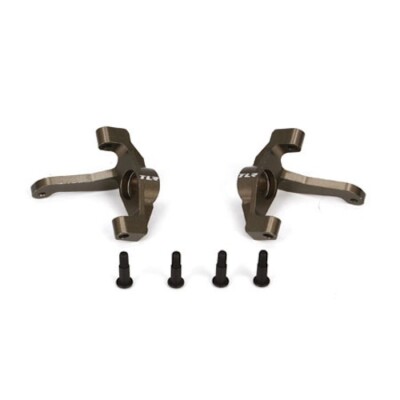 Team Losi Racing TLR334007 Aluminum Front Spindle Set: TLR 22-4