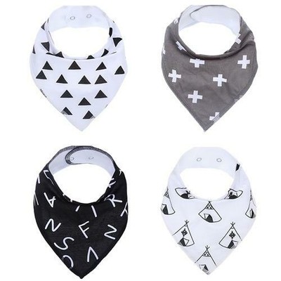 Baby Bibs Soft 100% Cotton Toddler Newborn Kids Scarf Colorful