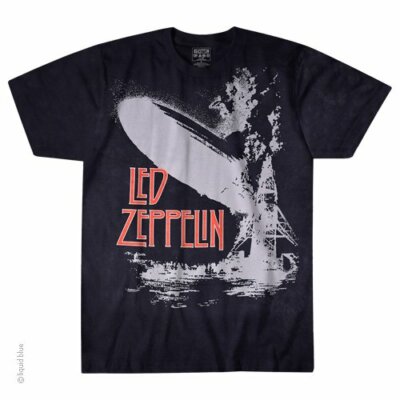 LED ZEPPELIN-EXPLODING-TIE DYE T-SHIRT S-M-L-XL-XXL Page, Plant, Bonham, Jones