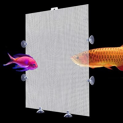 2PCS Fish Tank Divider Aquarium Dividers Fish Clear Plastic Tank Separator with