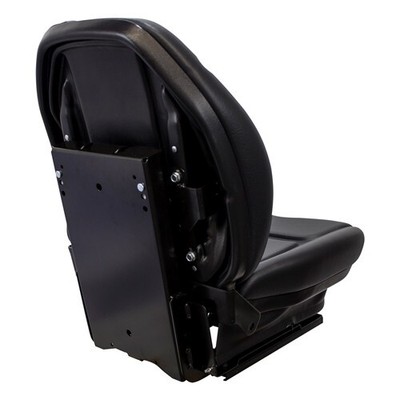 Fits Caterpillar Skid Steer Seat & Mechanical Suspension - Black Vinyl