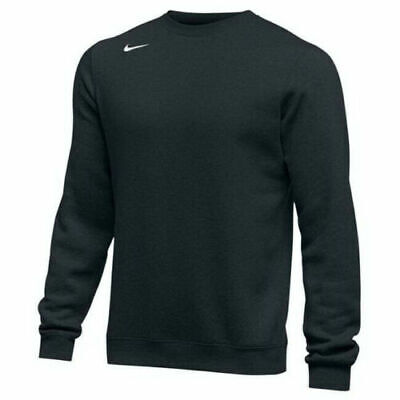 NWT NIKE CLUB FLEECE CREW PULLOVER / SWEATSHIRT (BLACK GRAY NAVY) 835589