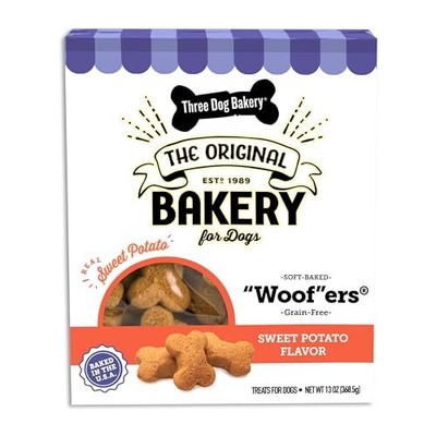 Grain Free Wafers Baked Dog Treats, Sweet Potato, 13 oz