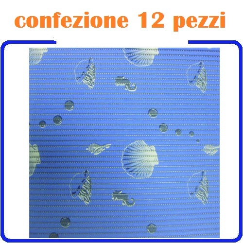 Set 12 Pezzi Tappetino Tappeto Antiscivolo Fantasia Assortita 40x32cm Bagno moc