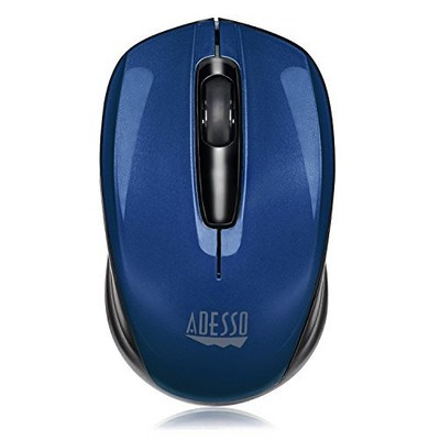 Adesso Ergonomic iMouse S50 - Wireless Optical Mouse (Blue)