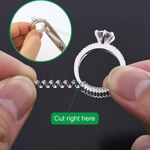 Anpro Set of 15 Ring Size Adjuster with 3 Sizes Clear Ring Sizer Resizer Fit