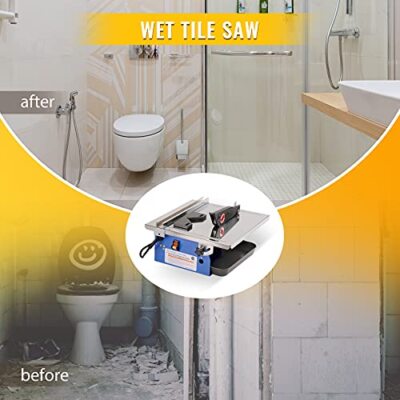 7inch Bench Wet Tile Saw Portable Wet Cutting Porcelain Tile Cutter Table Saw Wi
