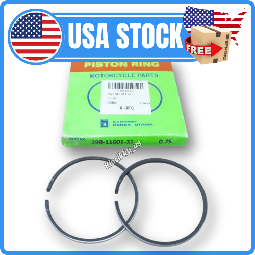 Fits For YAMAHA PW80 may CHAPPY LB80 U7E FS80 GT80 V70 PISTON RINGS 0.75