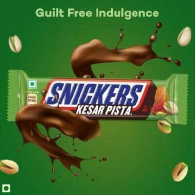 SNICKERS Kesar Pista Bar 42gm Pack of 15 Bars (15 x 42 g) FREE FAST SHIPPING