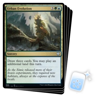 URBAN EVOLUTION X4 Streets Of New Capenna: Commander Magic MTG MINT CARD