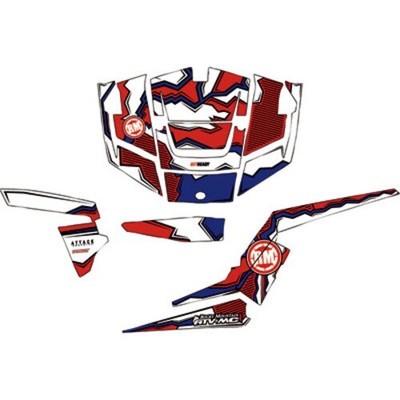 Attack Graphics QUAKE Complete UTV Graphics Kit Blue/White/Red