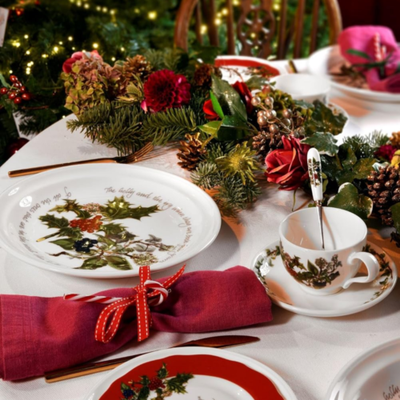 Portmeirion Holly and Ivy Tea Plates - Set of 6