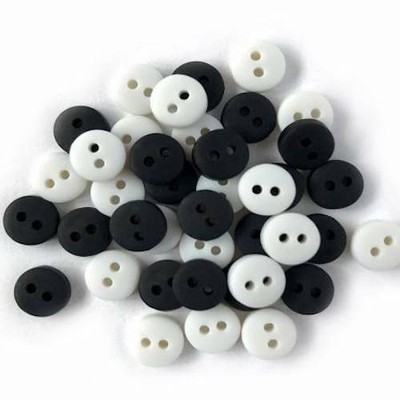 Buttons Galore & More - Tiny Buttons - Black & White 1350