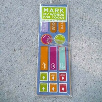 *NEW* Mark My Words for Cooks bookmarks and stickers