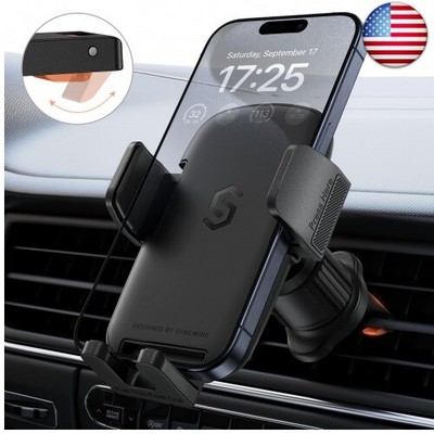 SYNCWIRE Car Vent Phone Mount, [Newest Hook Clip Never Shake], Car Phone