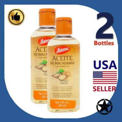 2 Bottles Jaloma Macadamia Oil 120ml