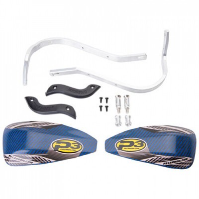 Cycra Probend Alloy Handguard Bars with P3 Carbon Hybrid Shields Blue 1977140002