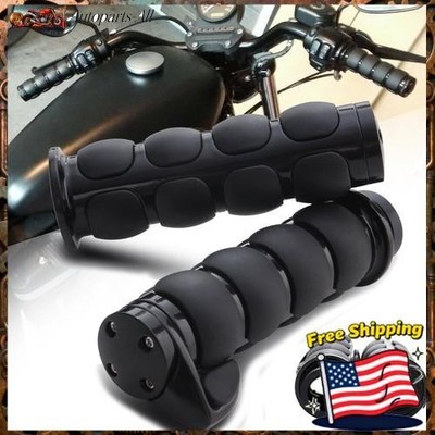 1" Hand Grips Handlebar w/ Throttle For Harley All models Except  Electronic