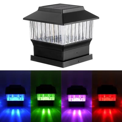 50 Lumen, Outdoor 4x4 3.5x3.5 1 Pack Rgb Black