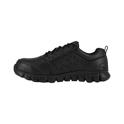 Pre-owned Reebok Work Men's Sublite Cushion Alloy Toe Internal Metatarsal Guard Work Shoe In Black