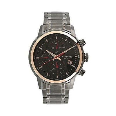 Pre-owned Titan Octane Analog Black Dial Men's Watch-nl90086km03/np90086km03