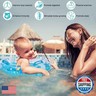 Sealive Baby Pool Float, Infant Seat Boat Inflatable Swimming Ring Trainer Waist Pool Float with Double Handle, Childrens' First Swim Floaties Bathtub Toys Pool Accessories for Kids Toddlers