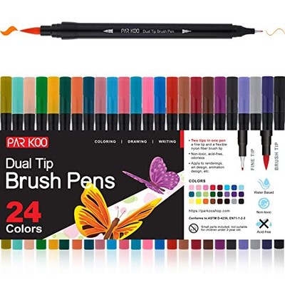 Pens For Adult Coloring Books 24 Artist Colored Marker...