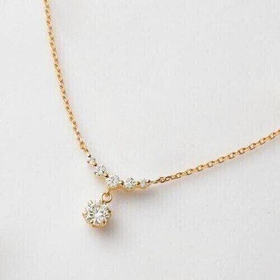 1Ct Round Lab Created Diamond Women's Pendant 14K Yellow Gold Plated Free Chain