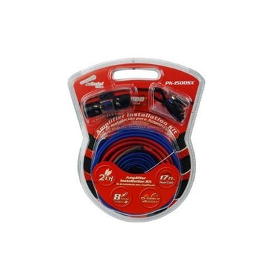 Audiopipe PK-1500SX 8 Ga Amplifier Installation Kit, Flexible Jacket, W/ Fuse