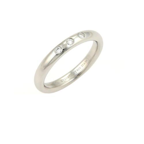 Tiffany&Co. #3.5 Harmony Diamond 0.22ct F VVS2 3EX Ring Pt