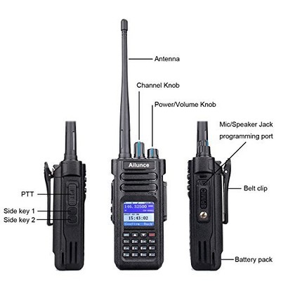 Ailunce HD1 DMR Digital Ham Radio Dual Band Time Slot 3000Channels 100000 long