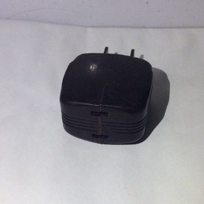 VTG BROWN BAKELITE 3-WAY PLUGIN ADAPTER OUTLET 15A/12V MADE IN USA WORKS!