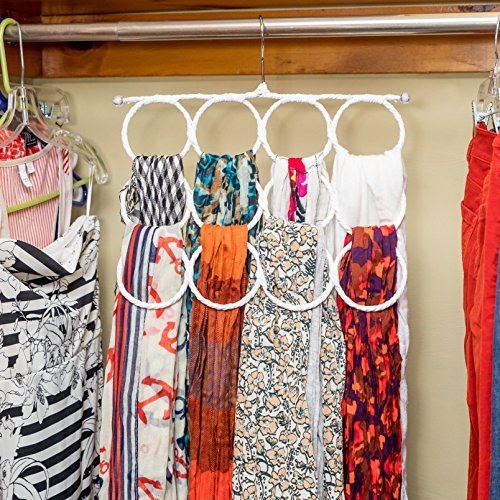 Gruccia PortaSciarpe Porta Sciarpe Ad Anelli Organizer Armadio Cravatte dfh