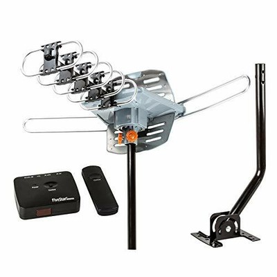FiveStar Outdoor HD TV Antenna Strongest Up to 150 Miles Long ...