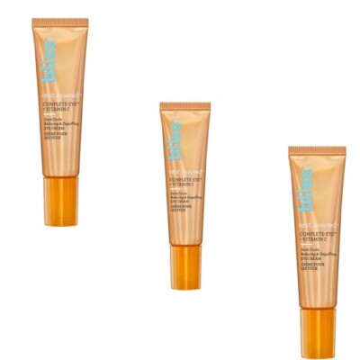Lot of 3 BLISS REST ASSURED Dark Circle Depuffing EYE CREAM 0.5oz