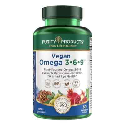 Purity Products Omega 3-6-9 Vegan and Vegetarian Omega Formula Exp 9/26