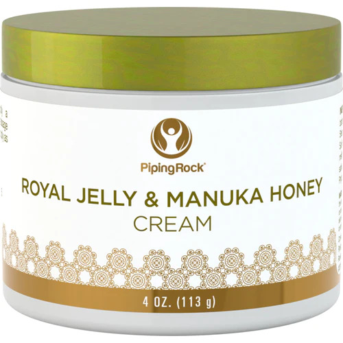 Manuka Honey Cream with Royal Jelly | 4 oz | By Piping Rock