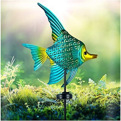 Outdoor Waterproof - Nautical Outdoor Decor - Angelfish Blue