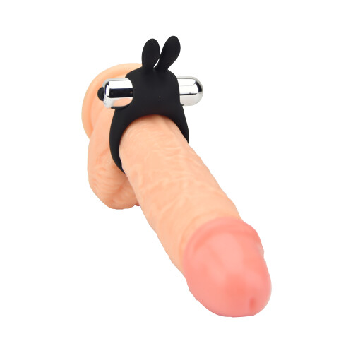 JoyRings Silicone Rabbit Vibrating Cock Ring Adult Sex Toy - Picture 4 of 5
