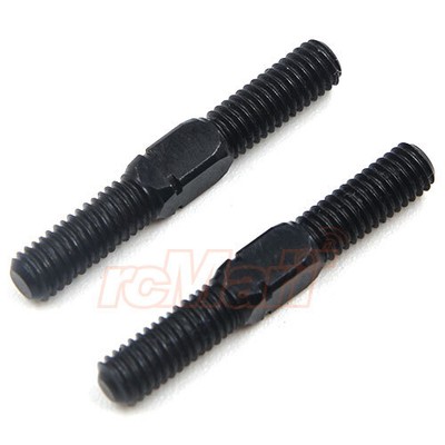 3Racing 3x21mm Turnbuckle 2pcs Black 1:10 RC Cars M-Chassis Touring #3RAC-TR321S
